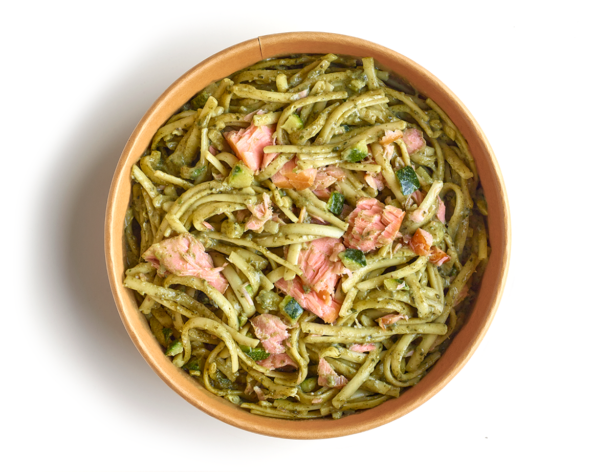 Tagliatelle salmon spinach